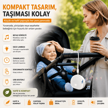 Elarose™ Beyaz Gürültü Cihazı ve Gece Lambası