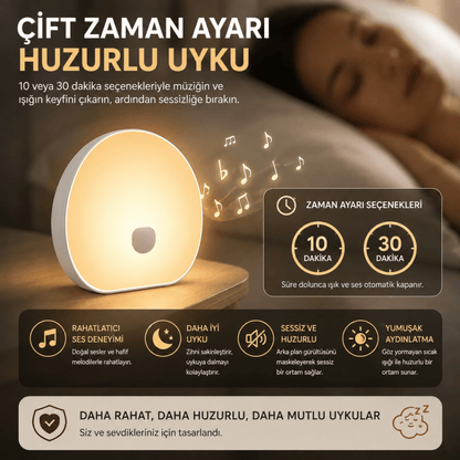 Elarose™ Beyaz Gürültü Cihazı ve Gece Lambası